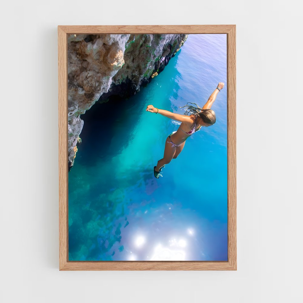 Poster Cliff diving – affiche Plongeon de falaise (vue 4)